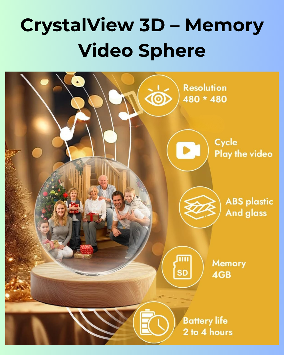 CrystalView 3D – Memory Video Sphere