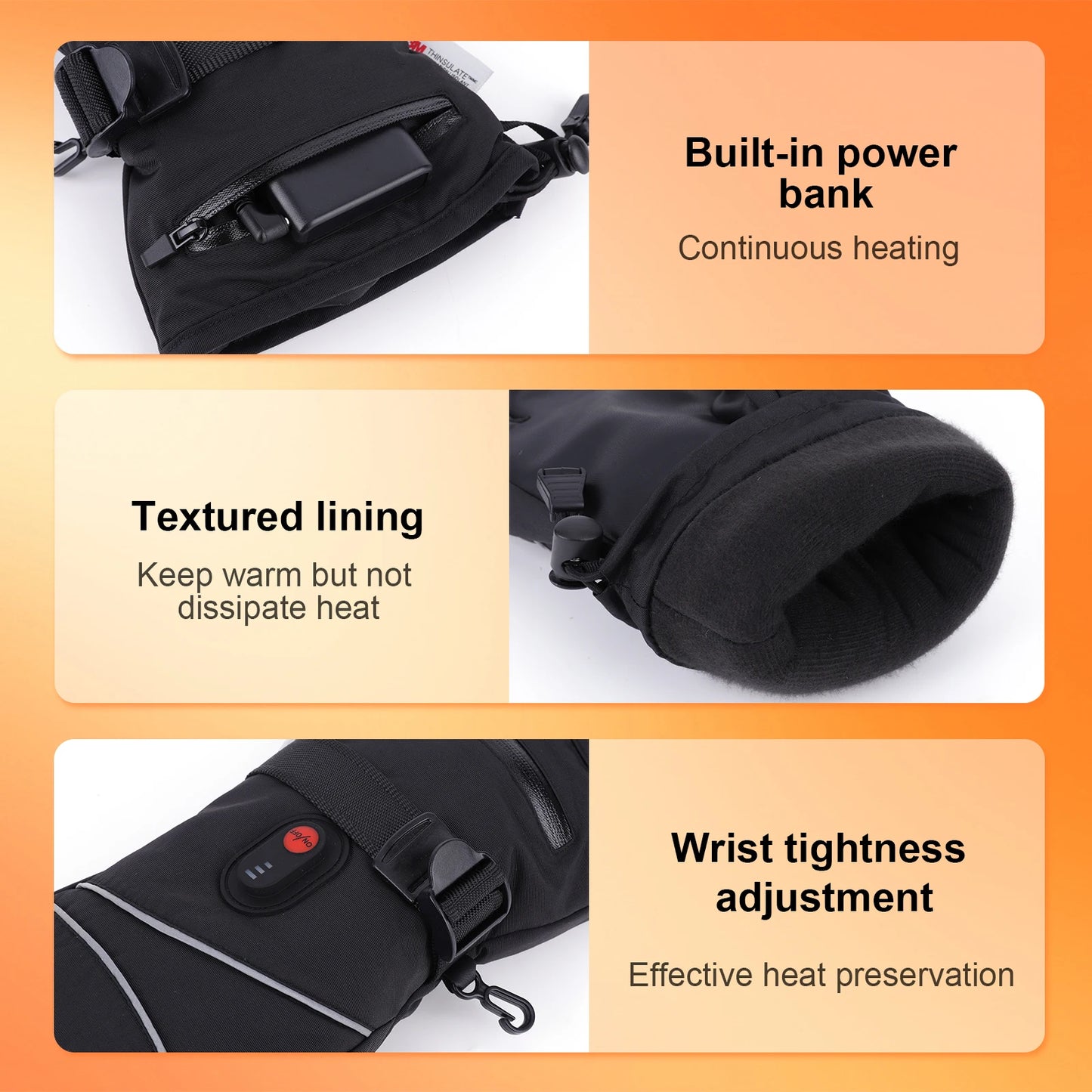 SAMURO| Rechargeable Heated Winter Gloves