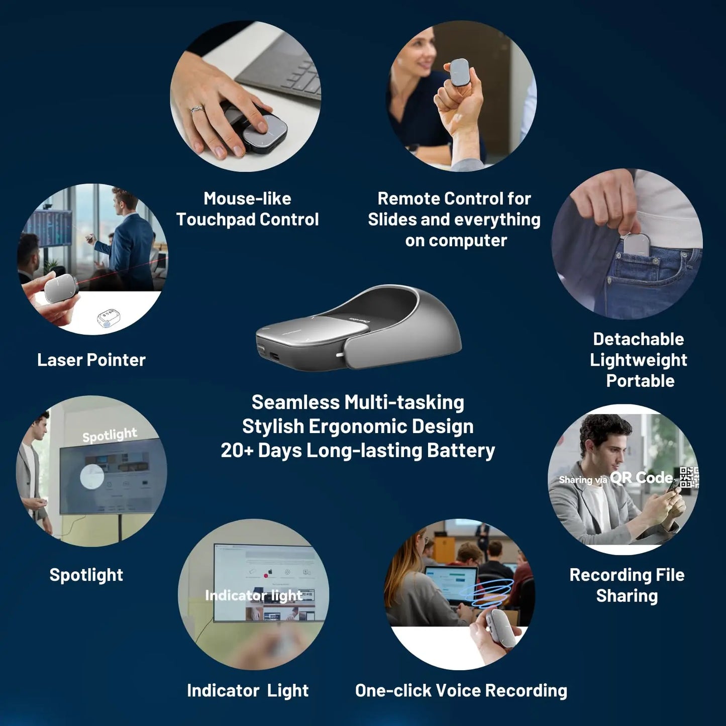 SAMURO| AirTouch Pro – Pocket AI Mouse