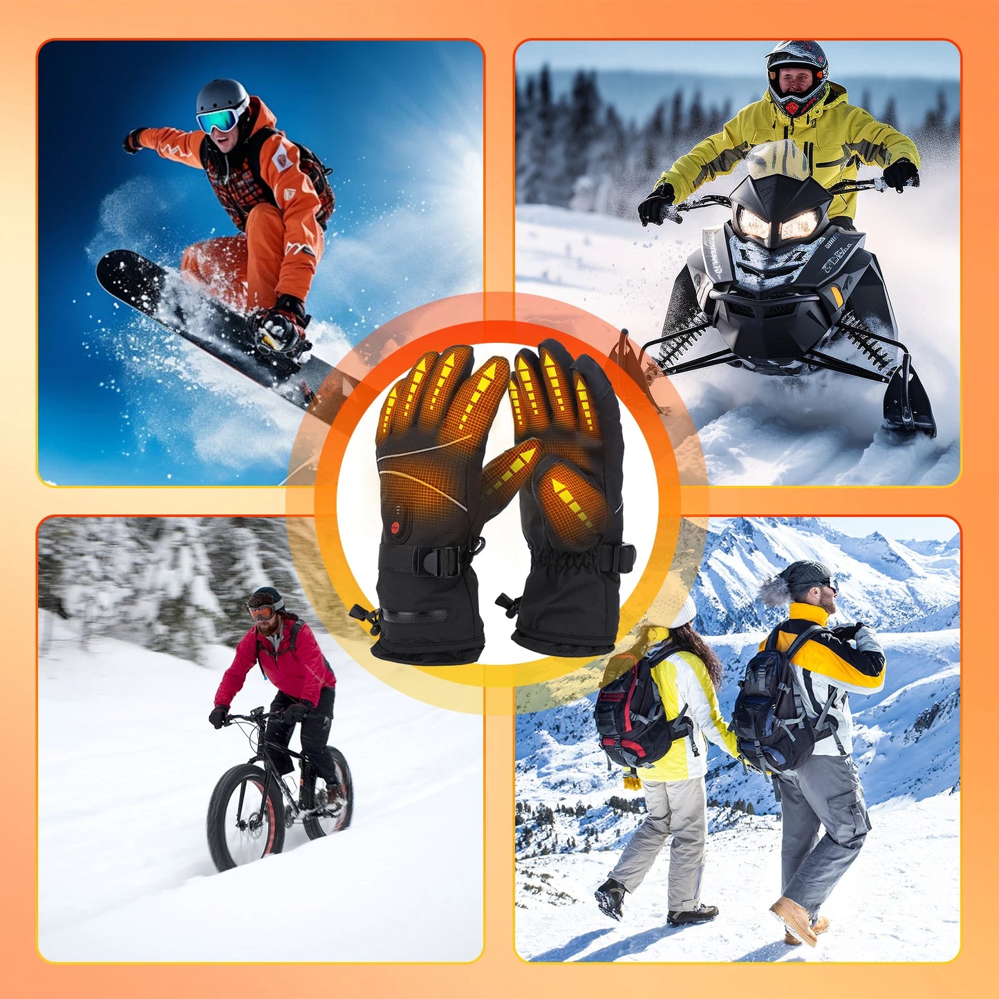 SAMURO| Rechargeable Heated Winter Gloves