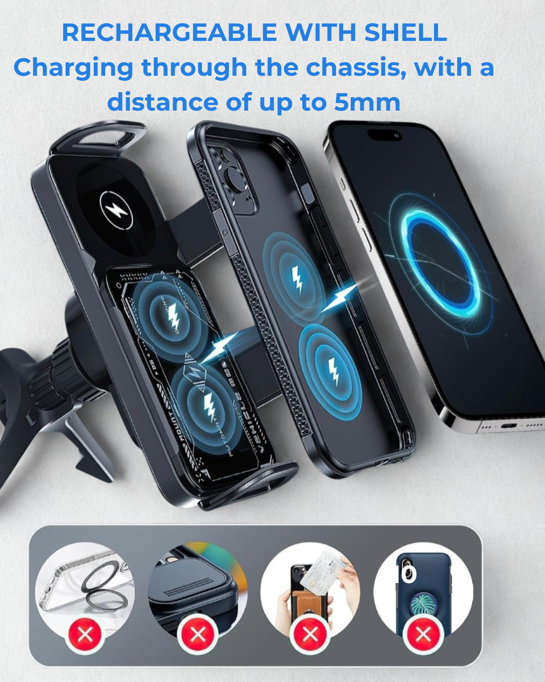 SAMURO™ Dual Coil Wireless Car Charger