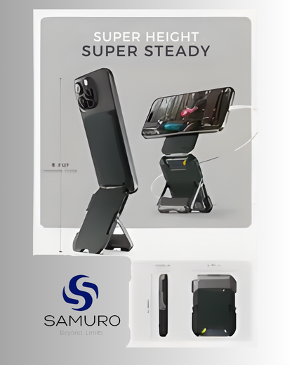 SAMURO| MagStand Pro – Magnetic Tripod & Card Holder