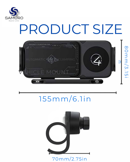 SAMURO™ Dual Coil Wireless Car Charger
