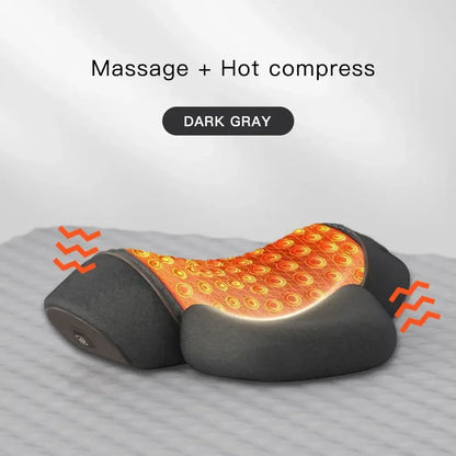 SAMURO Electric Heated Neck & Back Massager Pillow